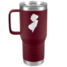 Load image into Gallery viewer, New Jersey Tumbler Travel Map Adoption Moving Gift 20oz