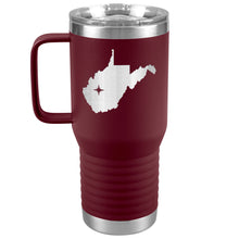 Load image into Gallery viewer, West Virginia Tumbler Travel Map Adoption Moving Gift 20oz