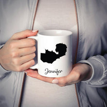 Load image into Gallery viewer, Zambia Mug Travel Map Hometown Moving Gift