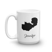 Load image into Gallery viewer, Zambia Mug Travel Map Hometown Moving Gift