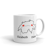 Load image into Gallery viewer, Long Distance Custom Country Map Mug