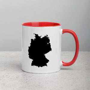 Germany Map Coffee Mug with Color Inside - 11 oz