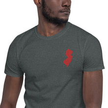 Load image into Gallery viewer, New Jersey Unisex T-Shirt - Red Embroidery