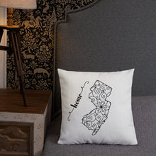 Load image into Gallery viewer, New Jersey NJ State Map Premium Pillow