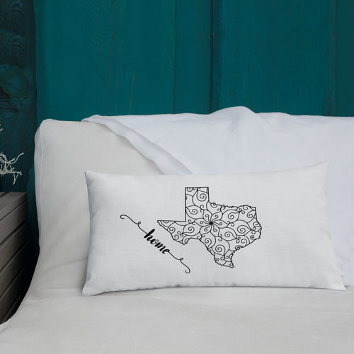 Texas TX State Map Premium Pillow