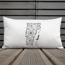 Load image into Gallery viewer, Vermont VT State Map Premium Pillow