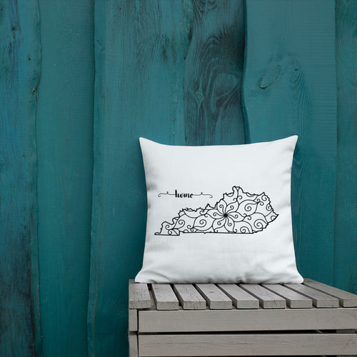 Kentucky KY State Map Premium Pillow