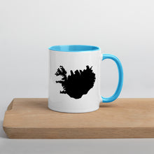 Load image into Gallery viewer, Iceland Map Coffee Mug with Color Inside - 11 oz