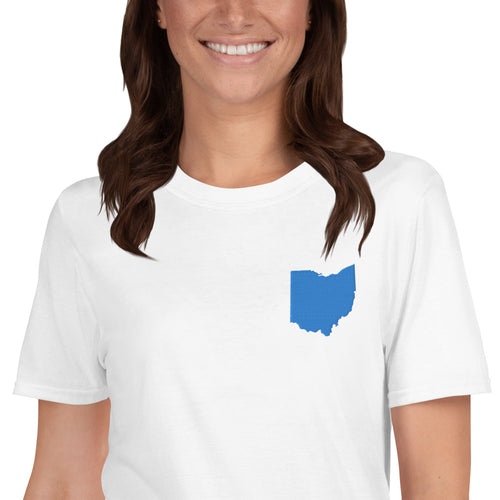 Ohio Unisex T-Shirt - Blue Embroidery